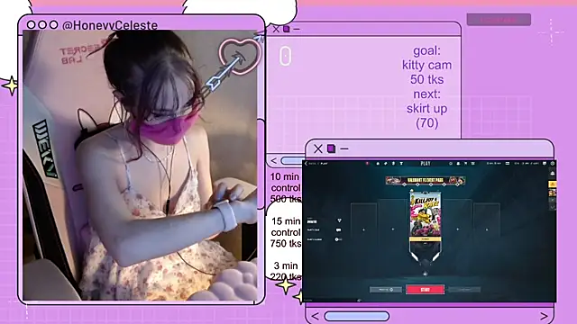 HoneyyCeleste online show from June 2026 06:28:01 PM