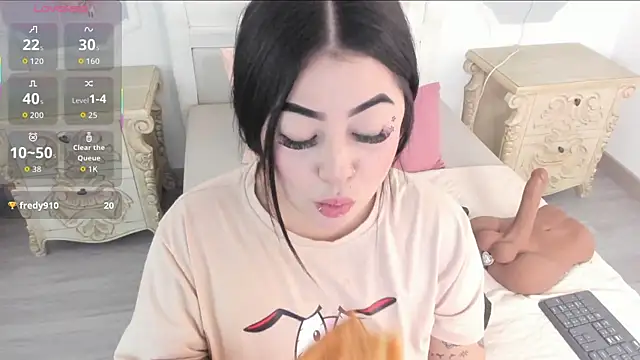 Snapshot of MeganStar__ chatting on October 2025 12:15:02 PM MeganStar online show from October 2025 12:15:02 PM