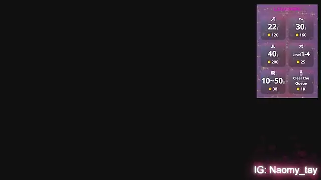 Naomy tay1 online show from October 2025 03:49:02 AM