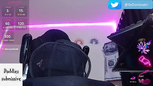 Snapshot of XDominatriX chatting on October 2025 08:39:02 PM XDominatriX online show from October 2025 08:39:02 PM