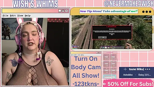Snapshot of nevermakeawish chatting on July 2026 09:32:02 AM nevermakeawish online show from July 2026 09:32:02 AM