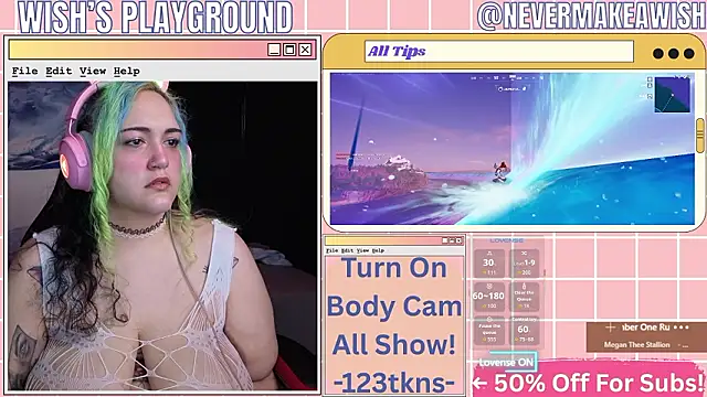 nevermakeawish online show from February 2026 04:40:01 PM