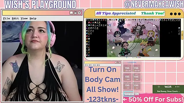 nevermakeawish online show from February 2026 05:04:02 PM