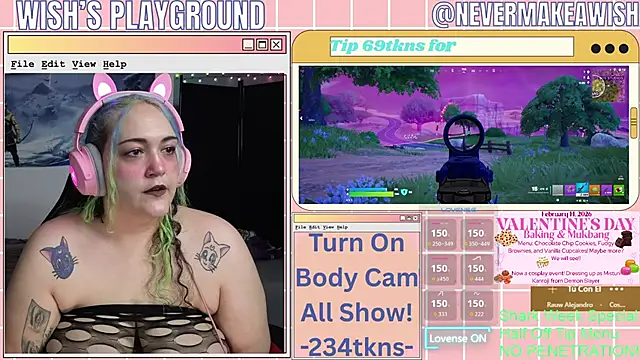 nevermakeawish online show from February 2026 04:51:02 PM