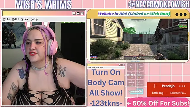 nevermakeawish online show from May 2026 10:01:01 AM