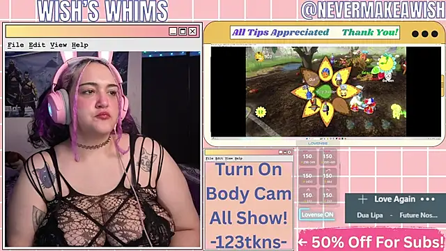 nevermakeawish online show from May 2026 09:53:01 AM