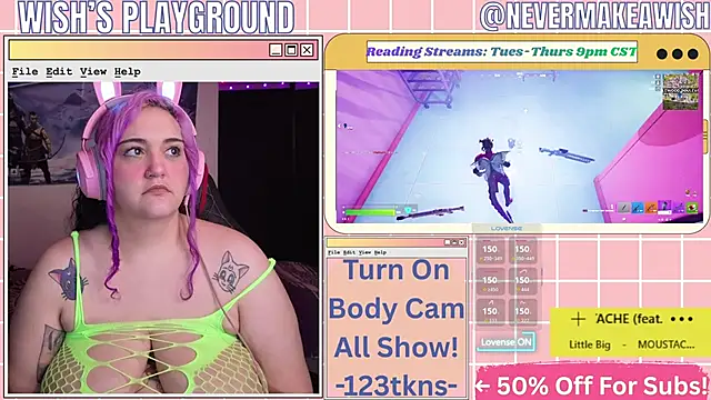 nevermakeawish online show from May 2026 12:42:01 PM