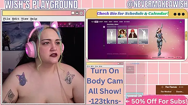 nevermakeawish online show from March 2026 04:26:02 PM