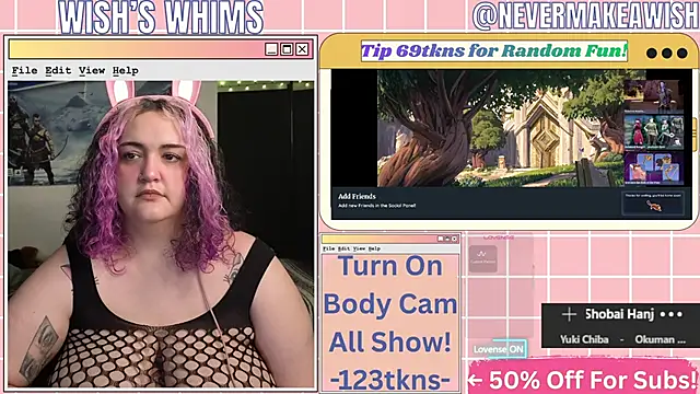 nevermakeawish online show from June 2026 09:31:02 AM