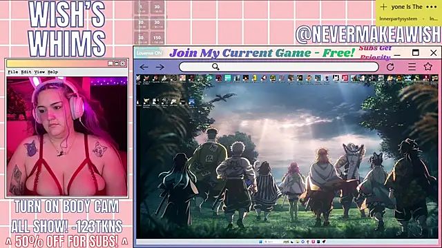 nevermakeawish online show from May 2026 05:05:02 AM