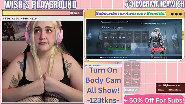 nevermakeawish online show from April 2026 04:46:02 PM