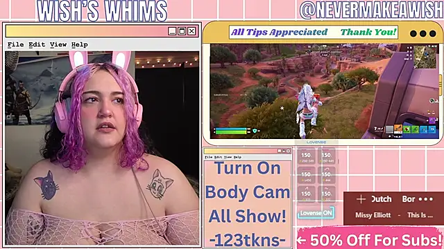 nevermakeawish online show from May 2026 10:36:01 AM