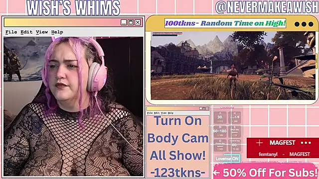 Snapshot of nevermakeawish chatting on June 2026 08:53:01 AM nevermakeawish online show from June 2026 08:53:01 AM