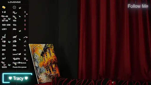 Tracyix online show from April 2026 07:42:02 PM