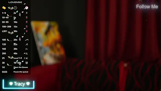 Tracyix online show from April 2026 07:43:02 PM