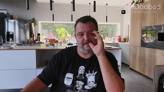 Snapshot of SwissDadbod chatting on September 2025 12:05:01 PM SwissDadbod online show from September 2025 12:05:01 PM