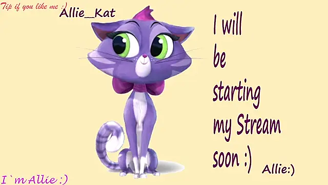 Allie Kat online show from June 2026 02:00:01 PM