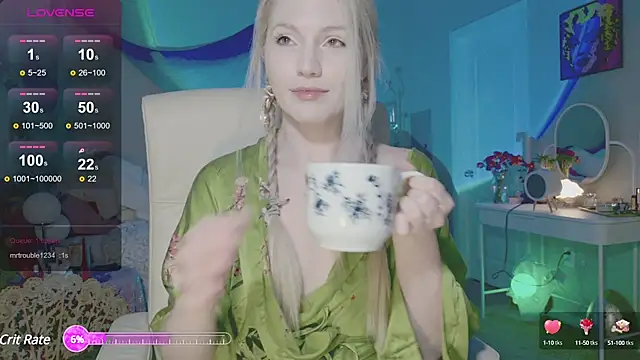 Snapshot of Talulaa chatting on March 2025 04:09:02 PM Talulaa online show from March 2025 04:09:02 PM