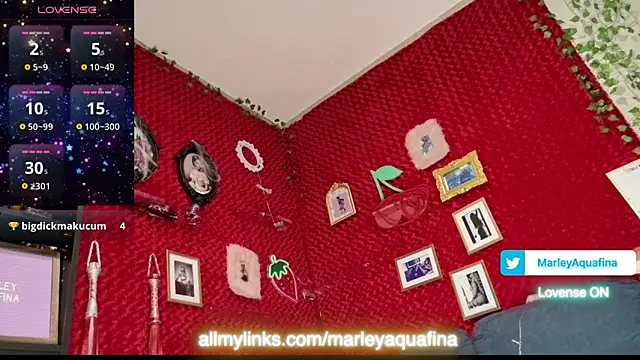 Snapshot of MarleyAquafina chatting on October 2025 01:32:02 PM MarleyAquafina online show from October 2025 01:32:02 PM