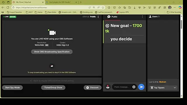 versatilevortex online show from October 2025 01:49:02 AM