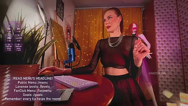 Giantess Eva online show from April 2026 04:10:02 PM