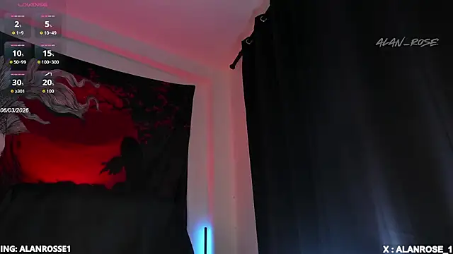 AlanRose01 online show from March 2026 12:43:01 PM