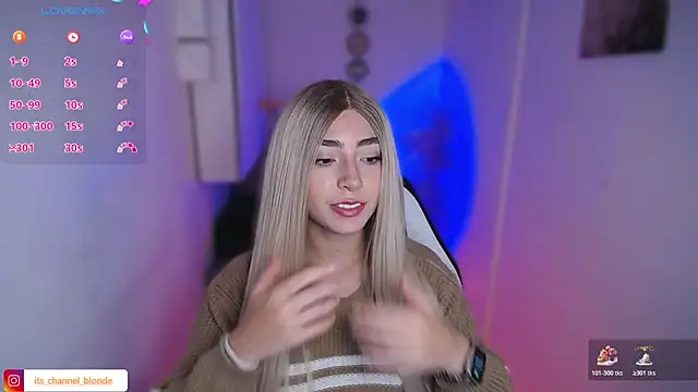 channel blondee online show from March 2026 08:25:01 PM