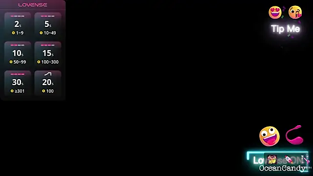 OceanCandy9 online show from January 2026 03:07:01 PM