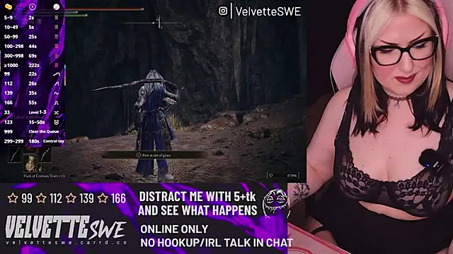 VelvetteSWE online show from July 2026 05:32:02 PM