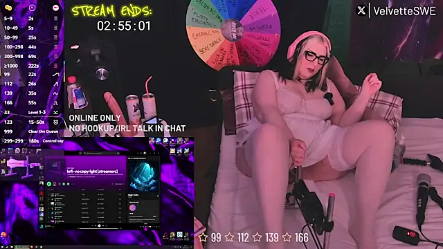 VelvetteSWE online show from June 2026 06:03:01 PM