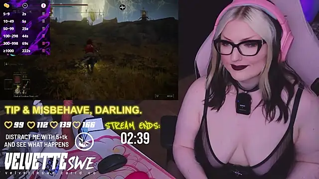 VelvetteSWE online show from August 2026 08:12:02 AM