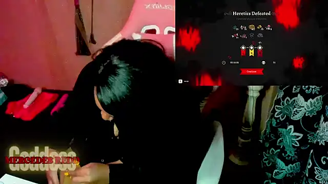 Snapshot of Goddess_MercedesRedd chatting on May 2026 02:09:02 PM Goddess MercedesRedd online show from May 2026 02:09:02 PM