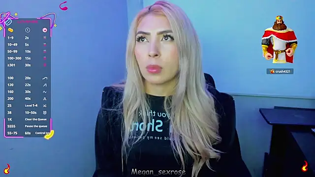 Megan sexrosse online show from March 2026 04:43:01 AM