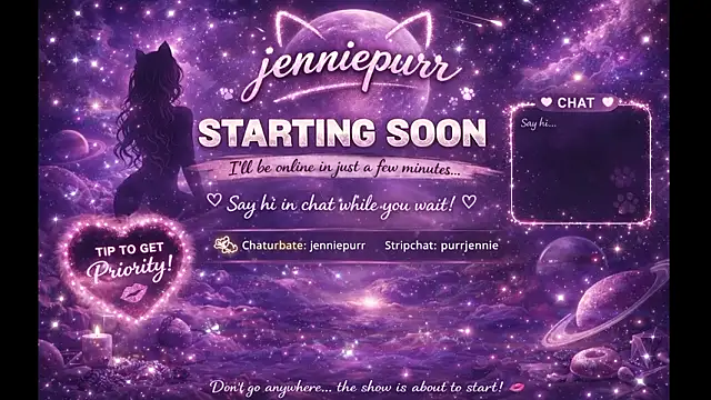 purrjennie online show from March 2026 11:16:02 PM