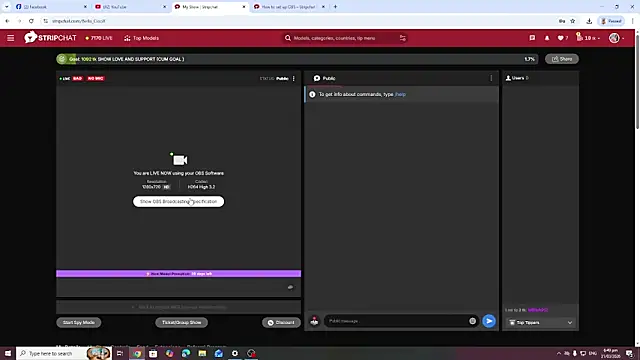 Bella CiaoX online show from March 2026 10:50:01 AM