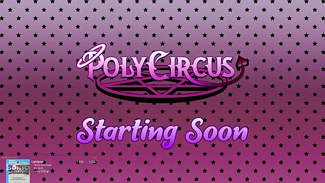 Snapshot of PolyCircus chatting on June 2026 02:28:01 AM PolyCircus online show from June 2026 02:28:01 AM