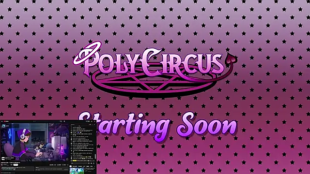 Snapshot of PolyCircus chatting on June 2026 04:52:01 AM PolyCircus online show from June 2026 04:52:01 AM