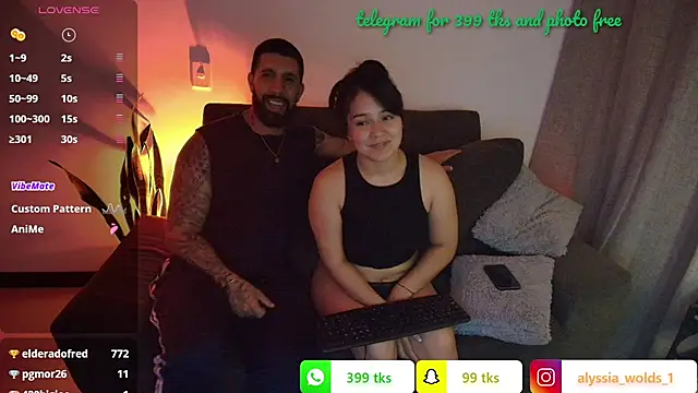 Alyssa and DAngelo online show from July 2026 04:08:01 AM