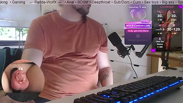 Snapshot of Panda-WolfX chatting on July 2026 03:56:01 PM Panda-WolfX online show from July 2026 03:56:01 PM