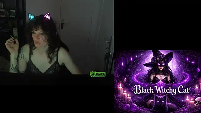 Black Kitty Witch online show from July 2026 09:22:01 PM