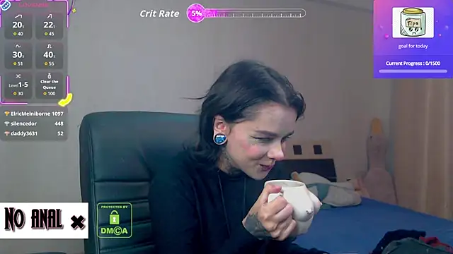 Snapshot of Dark__Elf chatting on October 2025 10:20:02 PM Dark Elf online show from October 2025 10:20:02 PM