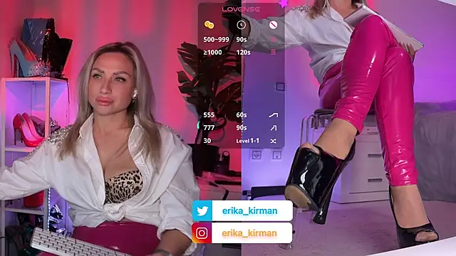Erika Kirman online show from April 2026 02:13:02 PM