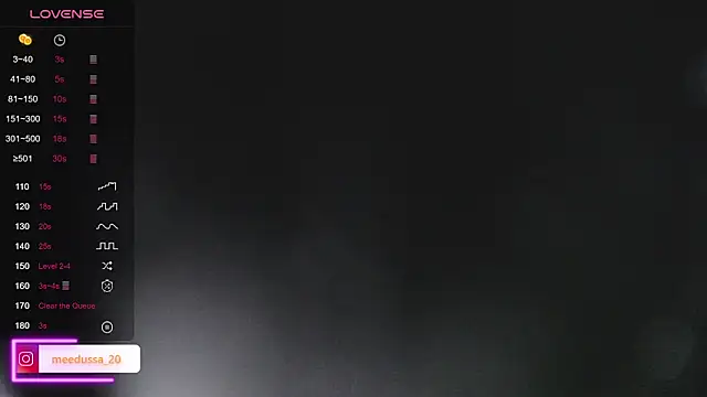 meedussa 20  online show from January 2026 07:56:01 AM