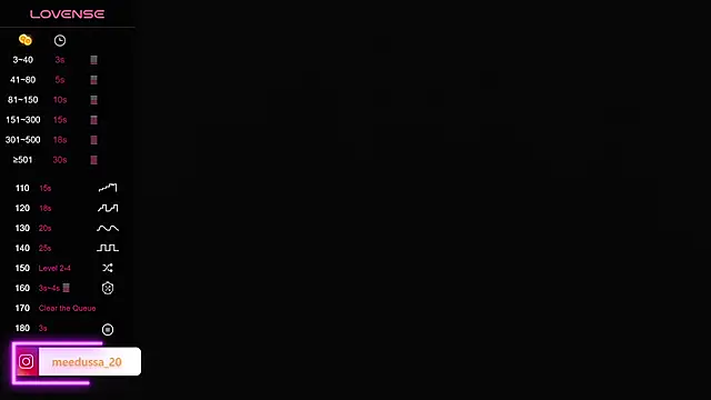 meedussa 20  online show from October 2025 11:43:02 AM