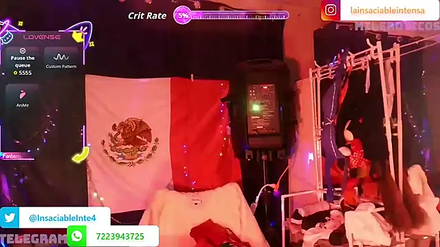 Snapshot of LaInsaciableIntensa chatting on July 2026 01:12:02 AM LaInsaciableIntensa online show from July 2026 01:12:02 AM