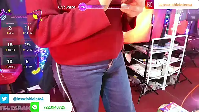 Snapshot of LaInsaciableIntensa chatting on November 2025 11:05:02 PM LaInsaciableIntensa online show from November 2025 11:05:02 PM