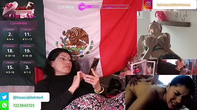 LaInsaciableIntensa online show from March 2025 01:15:01 PM