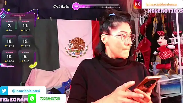 Snapshot of LaInsaciableIntensa chatting on May 2026 02:09:01 AM LaInsaciableIntensa online show from May 2026 02:09:01 AM