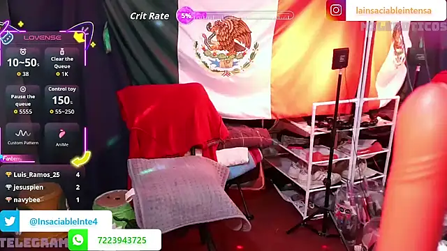 LaInsaciableIntensa online show from September 2025 02:17:02 AM