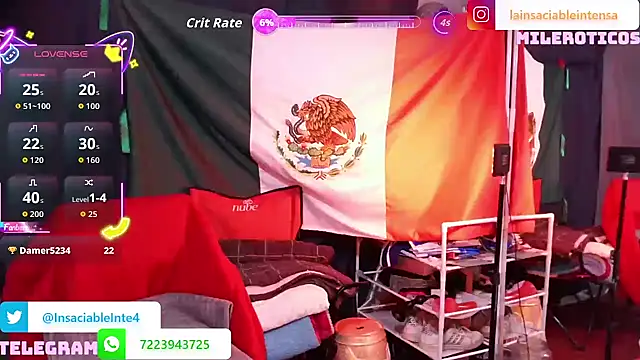 LaInsaciableIntensa online show from September 2025 01:56:02 AM